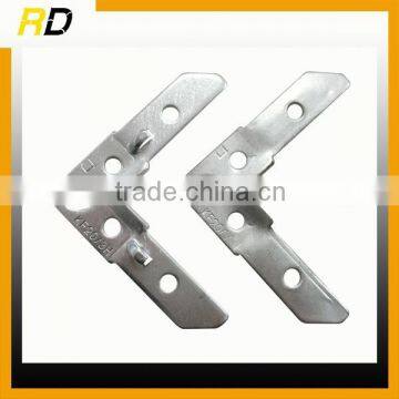 high quality metal stamping parts made from iron with zinc plated on surface