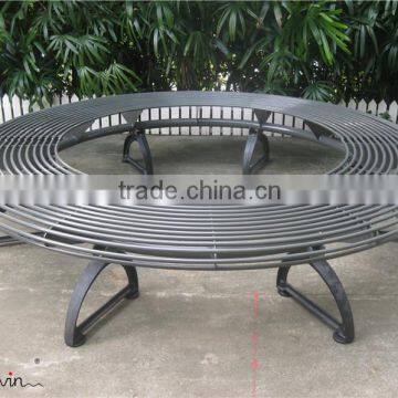 Metal outdoor long bench outdoor circle bench