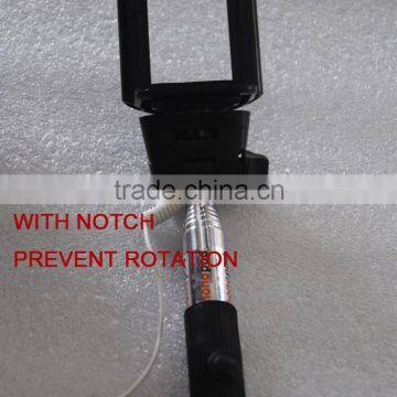 Luxury Wireless Bluetooth Selfie Stick, With Notch Prevent rotation Cable Take Pole Selfie Stick