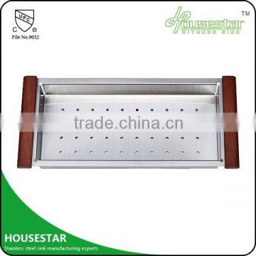 Stainless Steel Colander China Supplier Fruit And Vegetables Colander With Handle And Stand