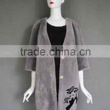 European and American Wind Lambs Wool Sheep Sheared Fur One Dress Coat Female Long Fur Coat in Winter Supplier's Choice photo-5