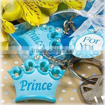 Wedding Favors Blue Crown Princess Keychain