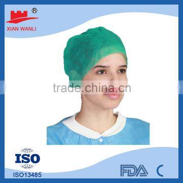 Xiantao factory made Nylon hairnet /nylon cap/disposable nylon snood cap with CE FDA