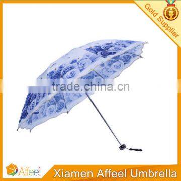 Travel umbrella beautiful flower umbrella colorful