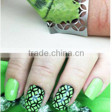 2016 hot design beautiful blue nail pattern nail art decoration stencil pictures wholesale