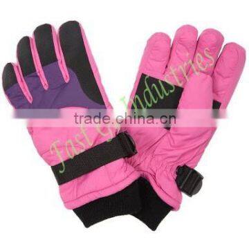 2015 New-Born Pink Beautiful And Fashion Ski Winter Mittens Gloves for