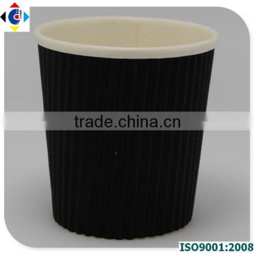 4oz Black Vertical Ripple Cup Factory In China