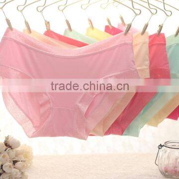 8831 Sweet girl candy color 100% cotton low waist underwear 2015