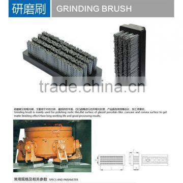 Grinding brush tools for rustic tiles