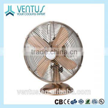 16" Decorative Metal Desk Fan