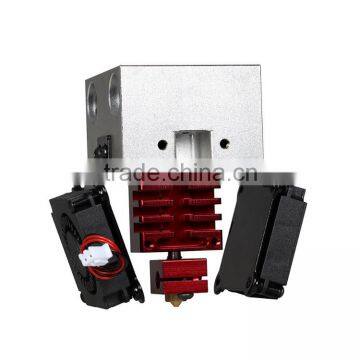 3D Printer Print Head Kit With Cooling Fans Extrusion 3D Printer Filament Extruder