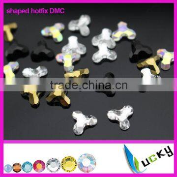 2014 new design shaped rhinestones hotfix dmc with strong glue