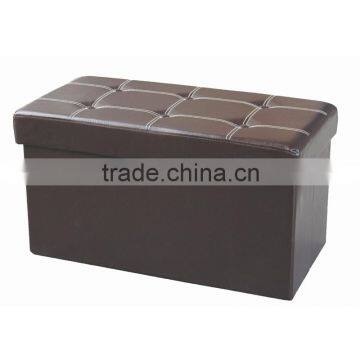 square pu leather storage ottoman