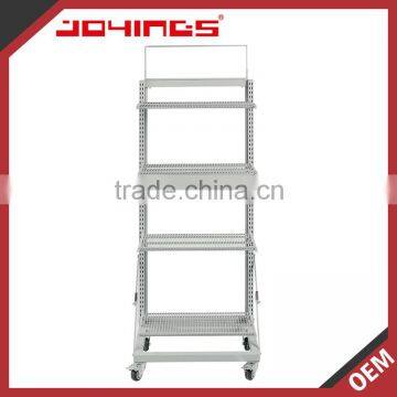 Powder Coating Silver Moving Shelves Used to Market photo-2