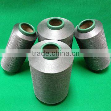 anti bacterial textured polyester nano silver as medication, silver yarn spinning