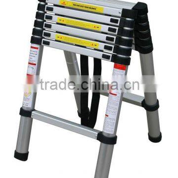 2m+2m A-frame aluminium telescopic ladder