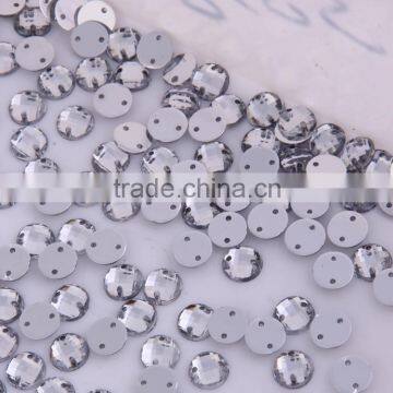 Flatback Sew On Acrylic Stones 8mm Turtle Round Shape Acrylic Stones For Clothing Accessories