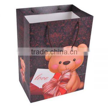 Lovely Bear Dark Color Paper Shopping Bag