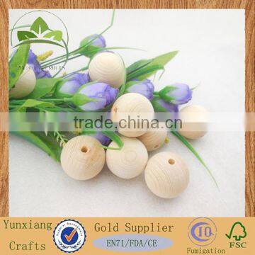 Natural Untreated Pine Wood Bead Bulk Wood Ball