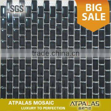 popular black glass mosaic for kitchen wall mosaic tiles