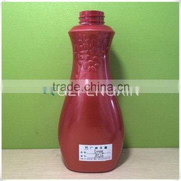 500ml design red plastic shampoo bottles with filp top cap