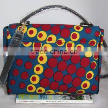 Top Quality Designed African Wax Fabric Bag All Kinds of Ankara Fabric Handbag photo-2
