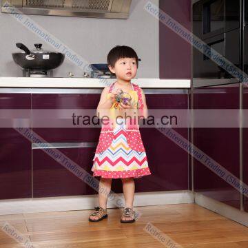Eco-Friendly Cotton Embroidery Yellow Kitchen Cooking Promotion Kids Apron photo-2