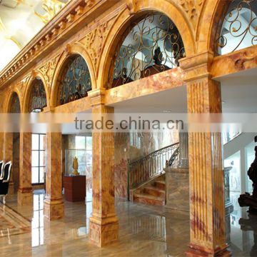 Marble Column Pillar in own showroom from natural stone Factory