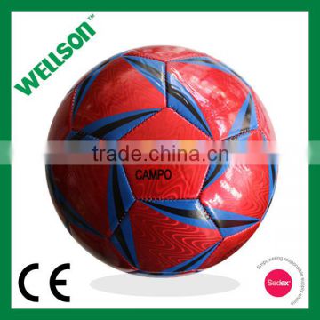 Red laser shine PVC soccer ball