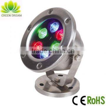 Waterproof 6*1w stainless steel IP68 underwater light