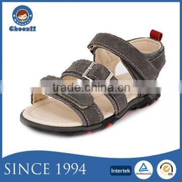 Guangzhou Wholesale Classic Buckle Grey Kids Boy TPR Sandals Shoes
