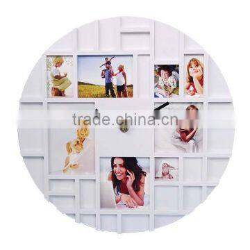 changeable photo frame wall clock