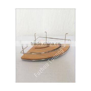 Popular 3-tier Bathroom Bamboo Display Rack With Metal photo-5