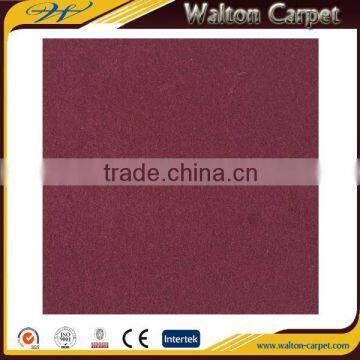 Wine red needle punched velour styles cheap wedding carpet