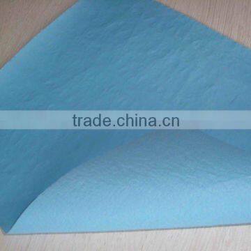 Surgical viscose non-woven laminated with PE film