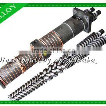 2016 Hot Sale JinSheng Extruder parts,extruder screw barrel,conical twin screw barrel