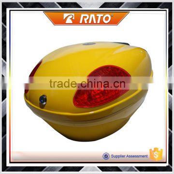 Good Material Yellow Motorcycle Rear Box Top Box Motorcycle Tail Box