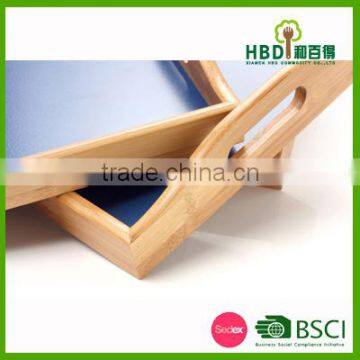 3 Pcs Fashion Bamboo Wooden Serving Tray for Sale