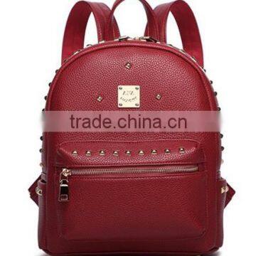 Women Leather Backpack With Rivets, Backpack Leather photo-2