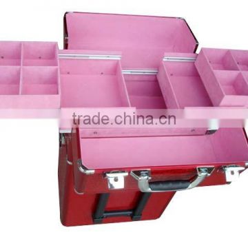 Case style aluminum trolley cosmetic case large case XB-CS615