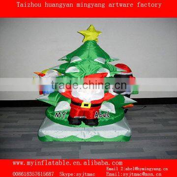 Inflatable tree fabric christmas tree