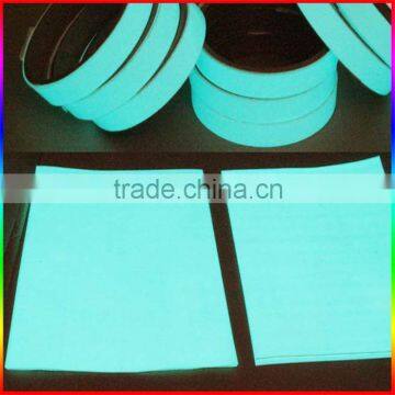 blue light glow in the dark sticker on roll, A4 luminous sticker sheet