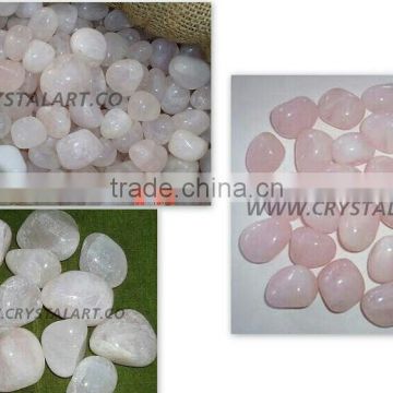 ROSE QUARTZ TUMBLED PEBBLES STONE