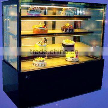 CE Straight Glass Refrigerated Cake Display Showcase