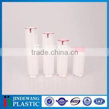 Popular round shape plastic bottles, acrylic airless bottles