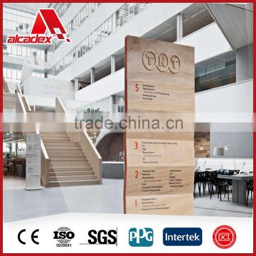 wooden pattern signboard weatherproof acp