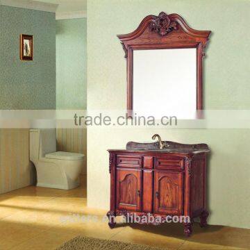 Wholesale Beige Yellow Floor Stand Hotel Bathroom Cabinet WTS839 photo-6