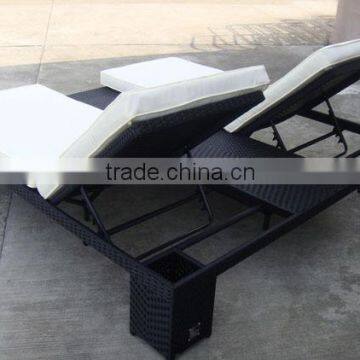 Unfoldable Double Size Daybed Lounge Adjustable Sunbed