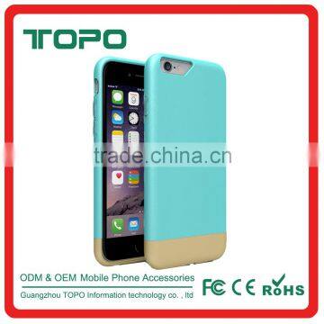 High Quality shell shockproof PC Bumper Frame cell phone dual color back cover skin case for iphone 6 6s plus