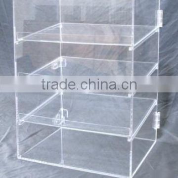 New bakery pastry acrylic display case 3 shelf plus